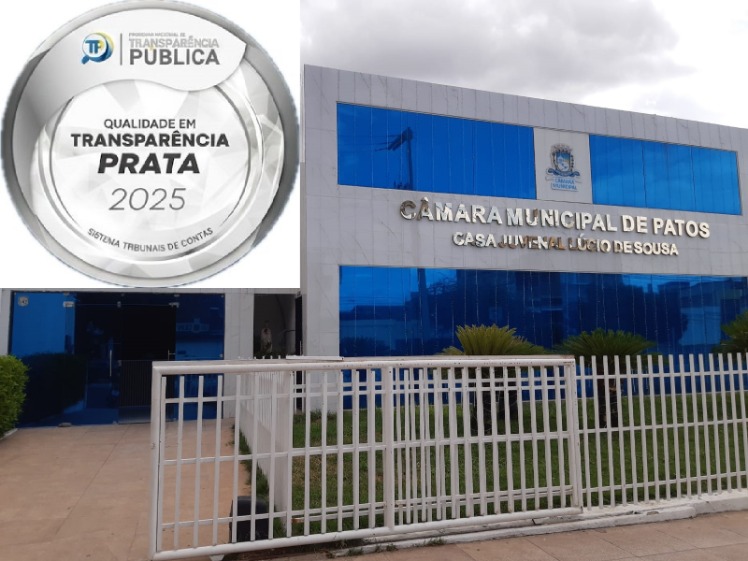 C�mara Municipal de Patos recebe Selo Prata no Programa Nacional de Transpar�ncia P�blica