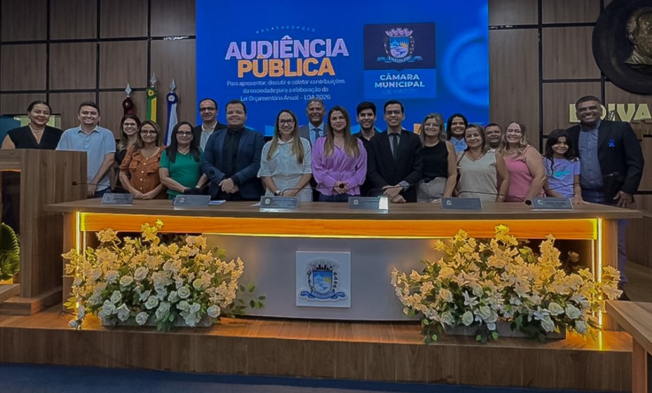 Cmara Municipal de Patos realiza audincia pblica para aprofundar discusso da LOA 2026